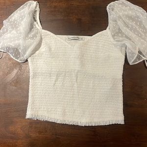 White Abercrombie Top